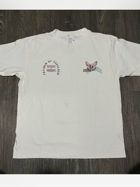 CVLA White Graphic Short-Sleeve T-Shirt - Freedom of Expression